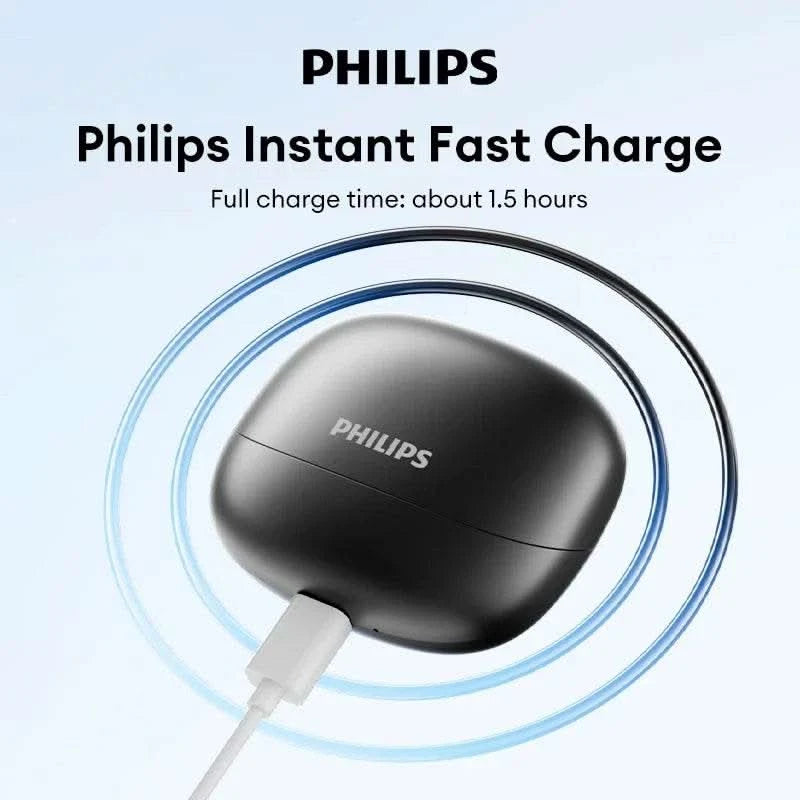 Choice Philips TAT2169 InEar Wireless Bluetooth 5.4 Earphones 3D Stereo Sound Waterproof Earbuds Game Sport Headset with Mic - M & M Global