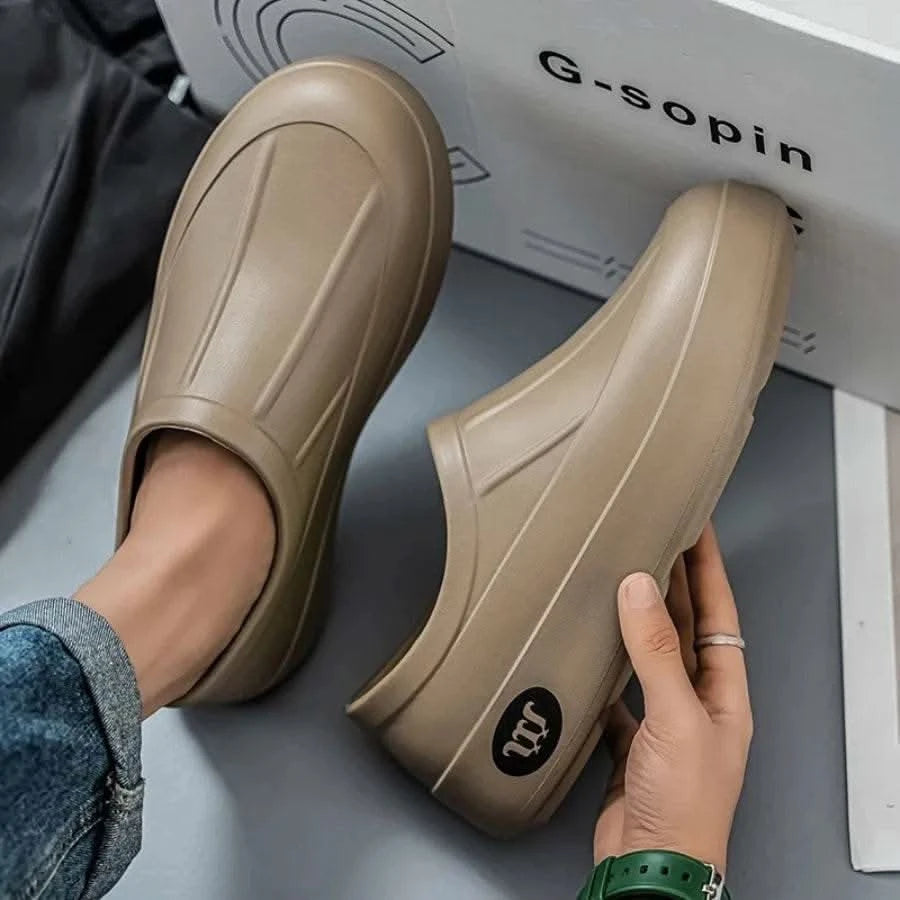 A Pair of Men's Wear-Resistant Men's Casual Shoes, Non-Slip, Wear-Resistant, Waterproof Work Shoes, Casual Sports Shoes for Men - M & M Global
