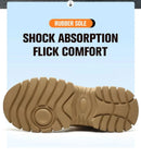 Men Safety Shoes Protective Sneakers Steel Toe Cap Anti-smash Work Shoes Fashion Indestructible Boots Security Anti-Punctur