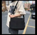 Collage Student School Bags Women&Men Unisex Crossbody Bags Multipockets Messenger Bag Simple Nylon Shoulder Bag - M & M Global
