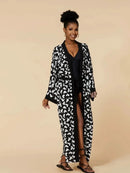 Para Praia Kimono Beach Robe 9 Colors Bikini Cover Ups Beachwear Femme Long Dress Sarong Women Loose Cardigan Swimsuit Covers - M & M Global