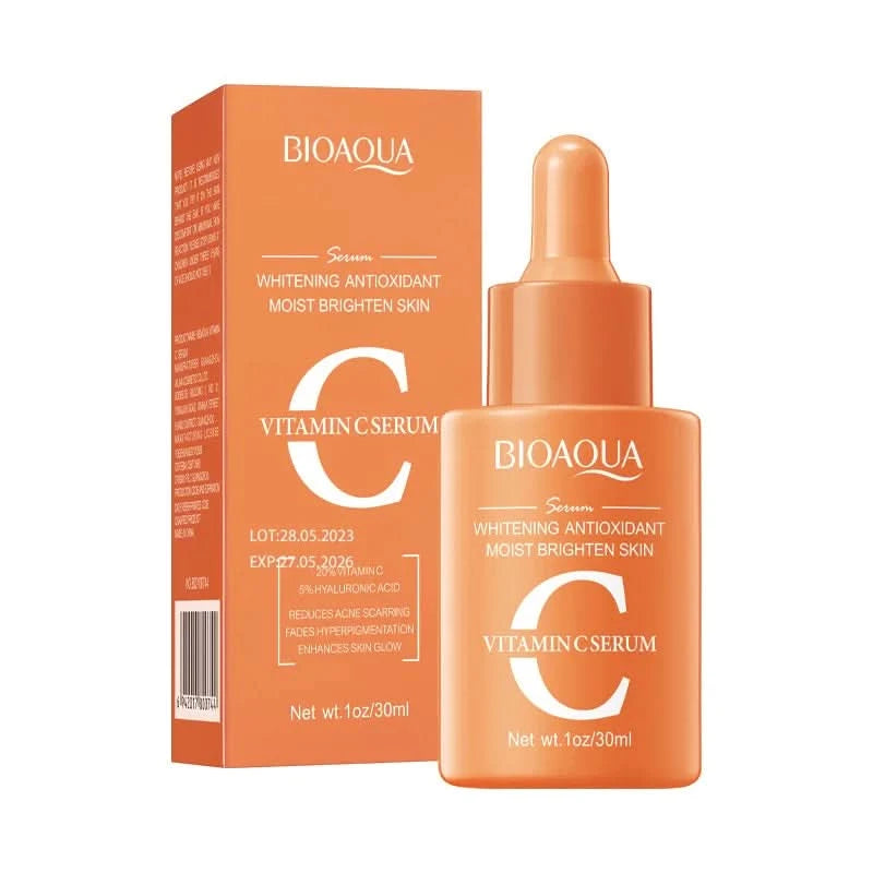 BIOAQUA Vitamin C Retinol Hyaluronic Acid Serum Moisturizing Brightening Hydrating Firming Facial Essence Beauty Face Skin Care - M & M Global