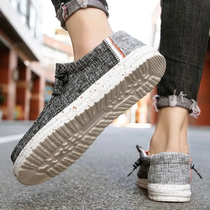 Men Canvas Shoes Lightweight Loafers Breathable Men Casual Shoes Male Vulcanized Shoe Driving Shoes Plus Size 48 Slip on Flats - M & M Global