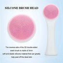 3D Double Silicone Facial Cleansing Brush Manual Massage Facial Brush Soft Bristles Exfoliator Double Sided Face Wash Brush - M & M Global