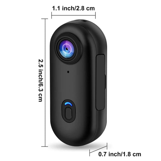 Pocket 4K Mini Camera  Magnetic Wearable Cam with Waterproof Shell WiFi Bike Camera Friendly for Casual Cycling Vlog Home Use - M & M Global