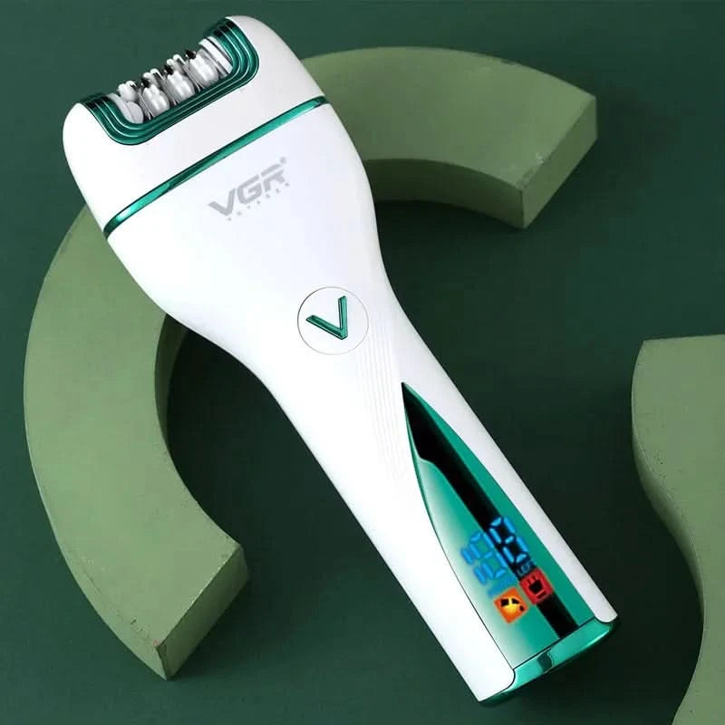 VGR 3in1 Rechargeable Epilator For Women Electric Shaver Leg Hair Removal For Facial，Lip，Chin，Razor Bikini Trimmer - M & M Global