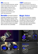 3.5mm Wired Gaming Headset with Microphone, Noise Isolating Over-Ear Design, Volume Control, Compatible with PS4/PC/PlayStation