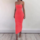 JZ461 New Summer Women's Dress Long Sling Dresses Club Sexy Suspender Dress