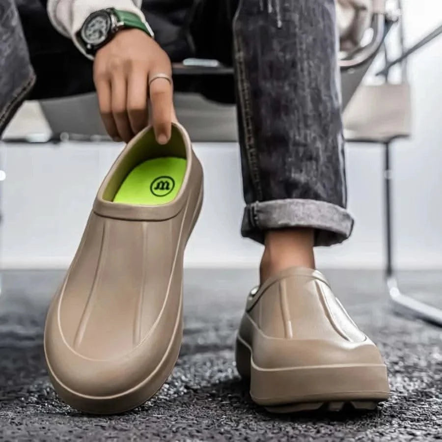 A Pair of Men's Wear-Resistant Men's Casual Shoes, Non-Slip, Wear-Resistant, Waterproof Work Shoes, Casual Sports Shoes for Men - M & M Global