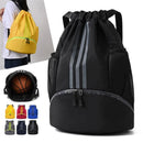 Gym Bag Fitness Backpack Women Men Basketball Backpack Outdoor Soccer Football Storage Bags Training Drawstring Sports Knapsack - M & M Global