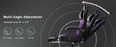 Gaming Chair with Pocket Spring Cushion and Footrest, Ergonomic Computer Chair for Adults, Breathable PU Leather Game Chair, Adj