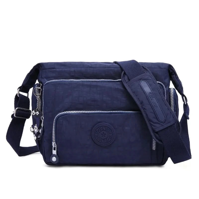 High Quality A4 Men Women Shoulder Messenger Bag Cross Body Large Capacity Purse Waterproof Lightweight Blue Purple Red M1304 - M & M Global