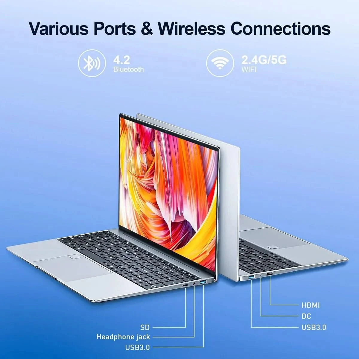 Notebook 15.6 inch  32GB Ram DDR4 2TB SSD Windows 11 10  Laptop Gamer Intel N5095  Office Computer Backlit Fingerprint