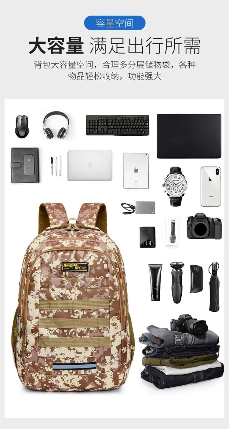 High Quality Large Capacity Outdoor Tactical Backpacks Waterproof Multi Functional hiking bag Outdoor Trekking  Camping Backpack - M & M Global