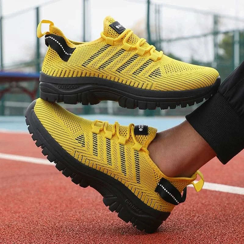 2025 Men's Running Shoes Knitted Mesh Breathable Fashion Casual Sports Shoes Comfortable Fitness Lightweight Men's Casual Shoes - M & M Global