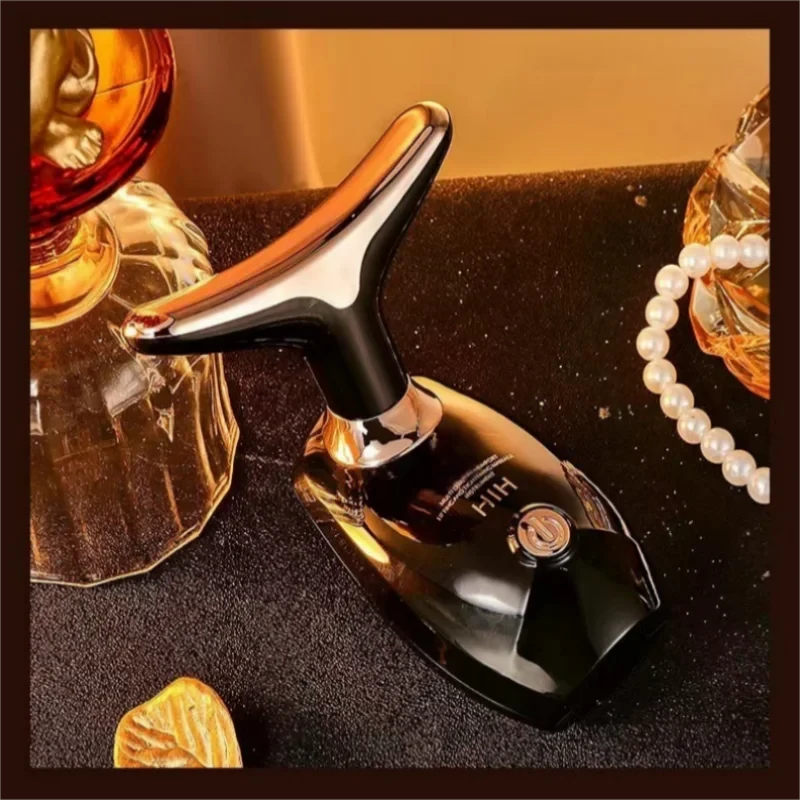 Gold Electric Facial Beauty Instrument Lifting And Firming Facial Eye Massager Household Vibration Ultrasonic Massager - M & M Global