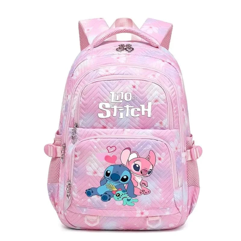 Lilo Stitch Large Capacity Backpack Daypack Lightweight Schoolbag Casual Travel Knapsack for Women Girls Pen Lunch Bags - M & M Global