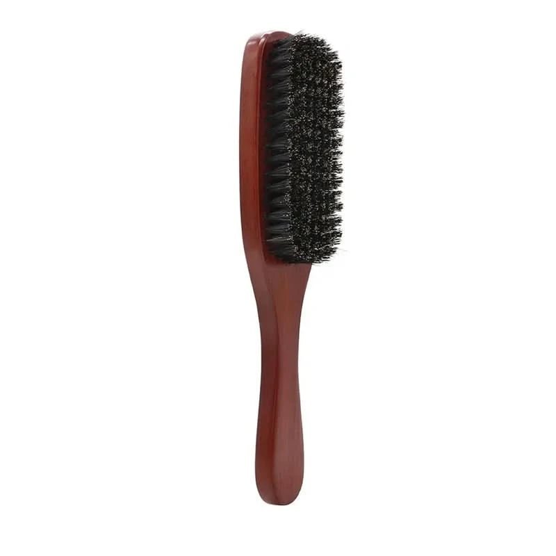 Natural Boar Bristle Beard Brush Men Facial Hair Cleaning Brush Professional Hairbrush Shaving Tools Beard Mustache Brushes - M & M Global