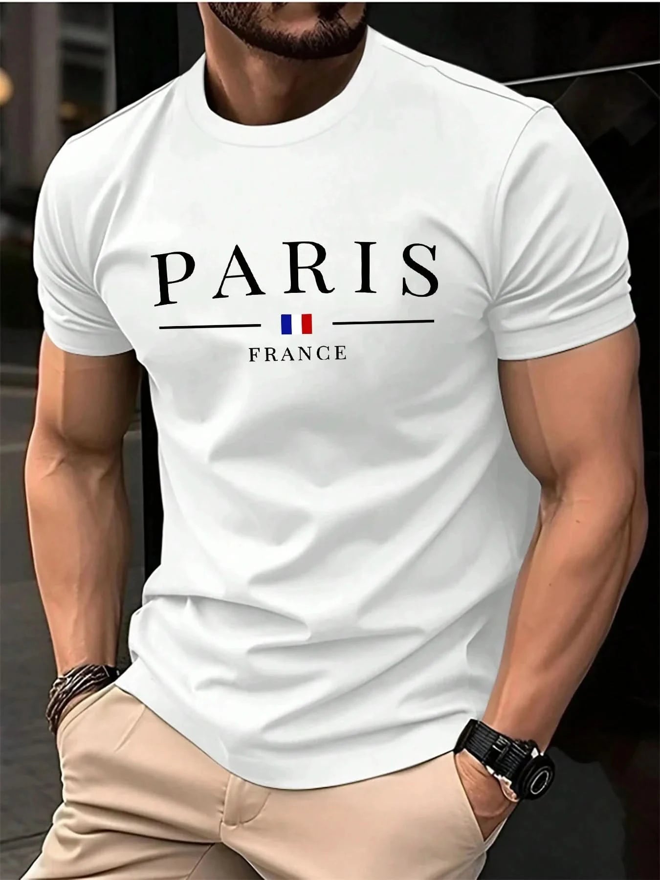 Summer Men's T-shirt 3D letter pattern Printing T-shirt Men's Personalized Hip Hop Street Clothing Tops Casual T-shirt for man - M & M Global