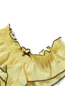 Women Bikini 2024 Patchwork Sleeveless Padded Bra And Frills Thong Bottoms Bikini Women Summer Beach Padded Up Bathing Suits - M & M Global