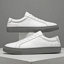 Italian Genuine Leather Men's Shoes 2024 Designer White Shoes Comfy Walking Shoes Lace-up Business Outdoor Zapatos Para Hombre - M & M Global