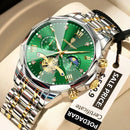 POEDAGAR Luxury Men Watch Top Original Waterproof Luminous Chronograph Man Wristwatch Stainless Steel Quartz Men's Watches Reloj - M & M Global