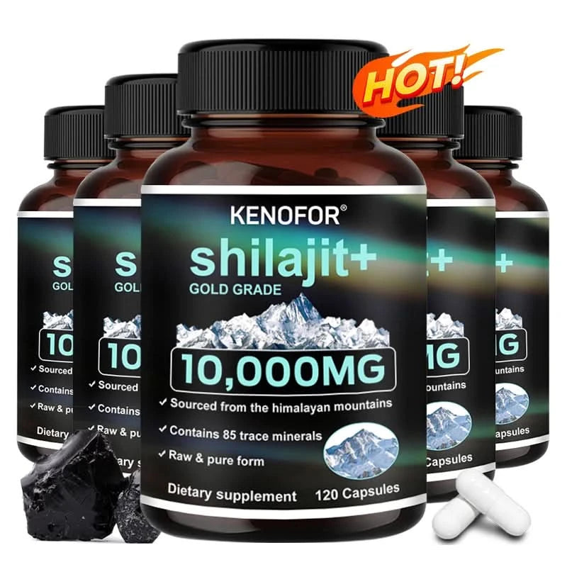 Himalaya Original Pure Shilajit Capsules, Naturally Enriched with Fulvic Acid and Over 85 Trace Minerals, Gluten Free Supplement - M & M Global