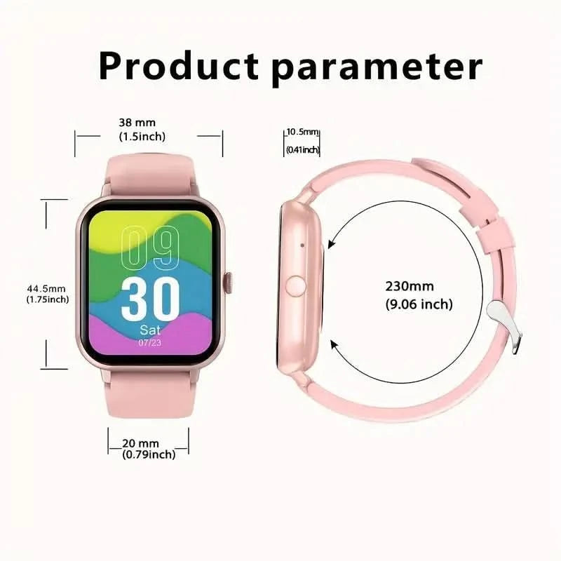 Smartwatch with call and message reminder functions, Voice assistant, Message notification