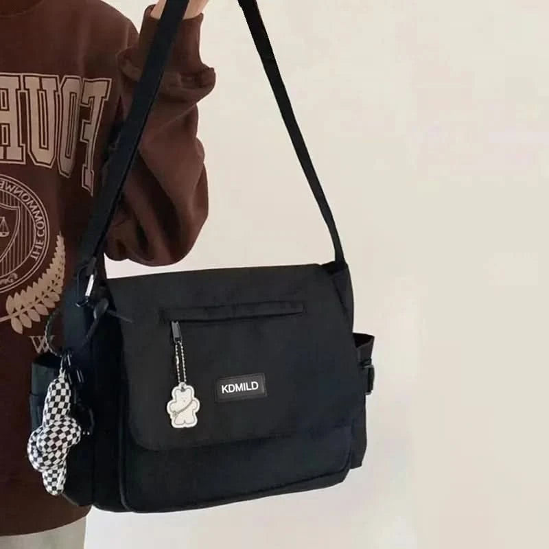 Women's Bag Korean Style Female Messenger Bags College Large Capacity Versatile Shoulder Bag Student School Bags Bolsos Sac - M & M Global