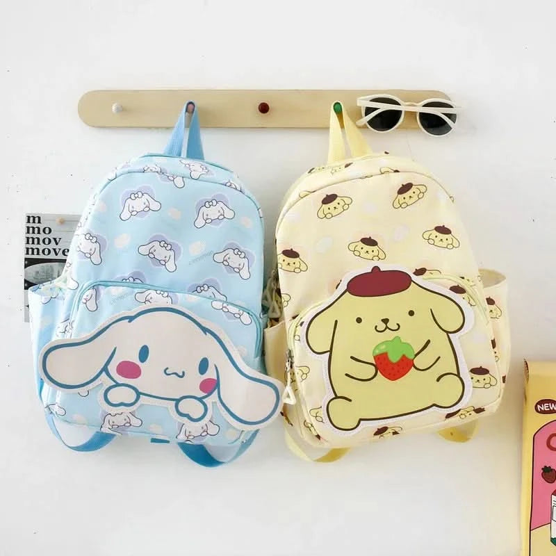 Kawaii Hello Kitty Kuromi Cinnamoroll Backpacks Cute Cartoon My Melody Pochacco Pompom Purin Anime Storage School Bag Sac A Dos - M & M Global