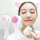3D Bilateral Silicone Facial Cleanser Manual Massage Facial Brush Soft Bristles Silicone Double-Sided Face Brush Cleaning Tools - M & M Global