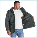 LZLLTT Men Winter Warm Parkas Mens Fleece  Jacket Parkas Men Casual Cotton Outdoor Fur Trench Padded Jackets Coats