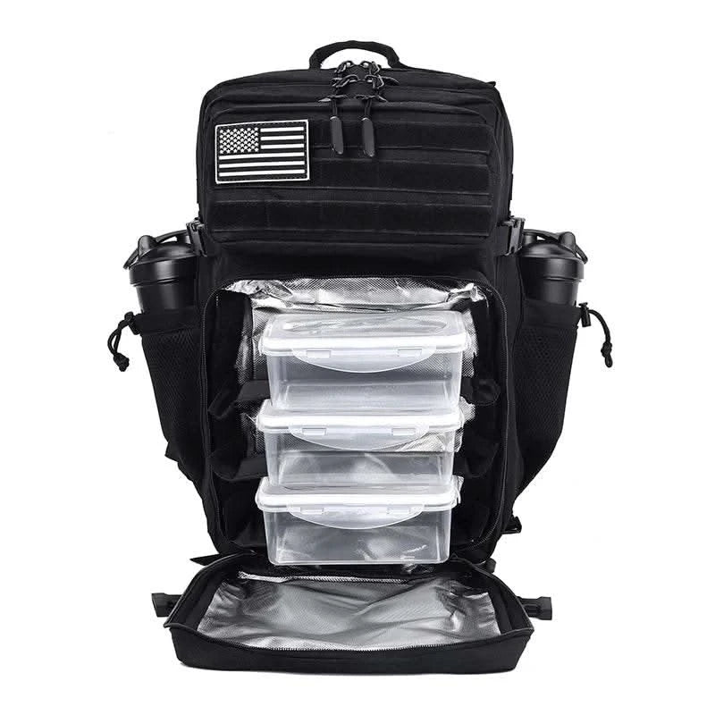 45L Meal Management Backpack for Men Women Tactical Adults Insulated Lunch Athletes Gym Bag Sports Daypacks With Bottle Holder - M & M Global