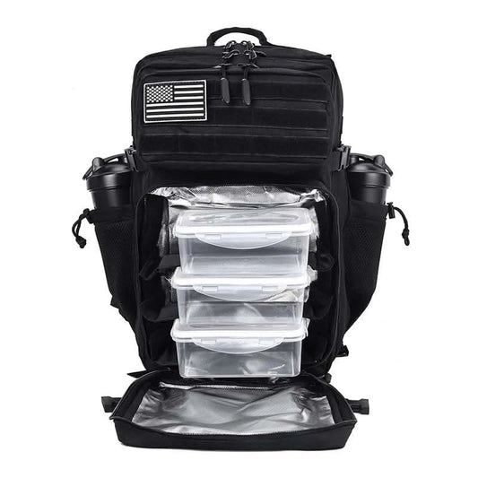 45L Meal Management Backpack for Men Women Tactical Adults Insulated Lunch Athletes Gym Bag Sports Daypacks With Bottle Holder - M & M Global