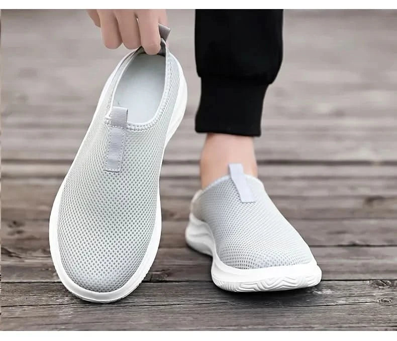 Men's Sneakers Comfortable Lightweight Soft Half Slipper Flat Running Shoes Outdoor Casual Sports Shoes Man Shoes - M & M Global