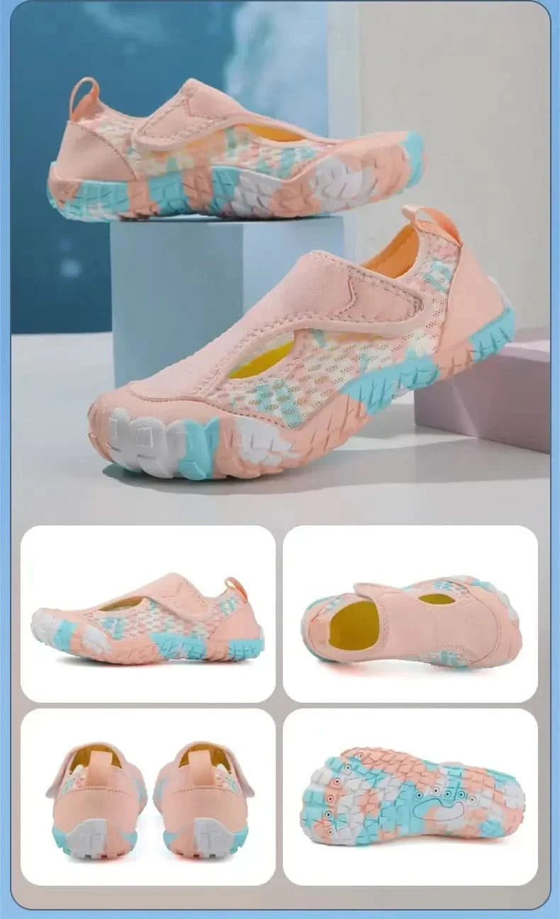 Swimming Beach Sneakers Children Diving Surfing Boating Wading Sports Shoes Kids Aqua Barefoot Water Shoes Quick-Dry Boys Girls - M & M Global
