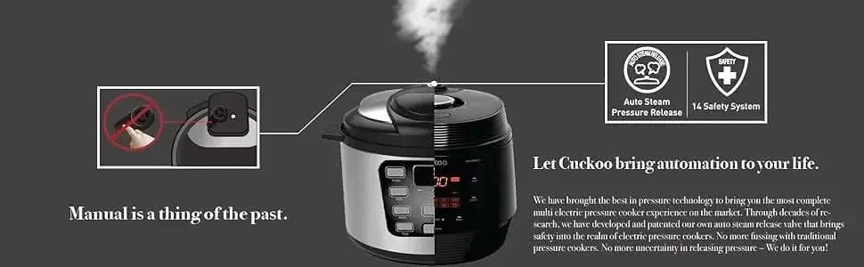 CMC-QAB501SB | 5QT. Standard 8-in-1 Pressure Cooker | 10 Menu Options: Slow Cooker, Sauté, Steamer, Yogurt & More, Made in Korea - M & M Global