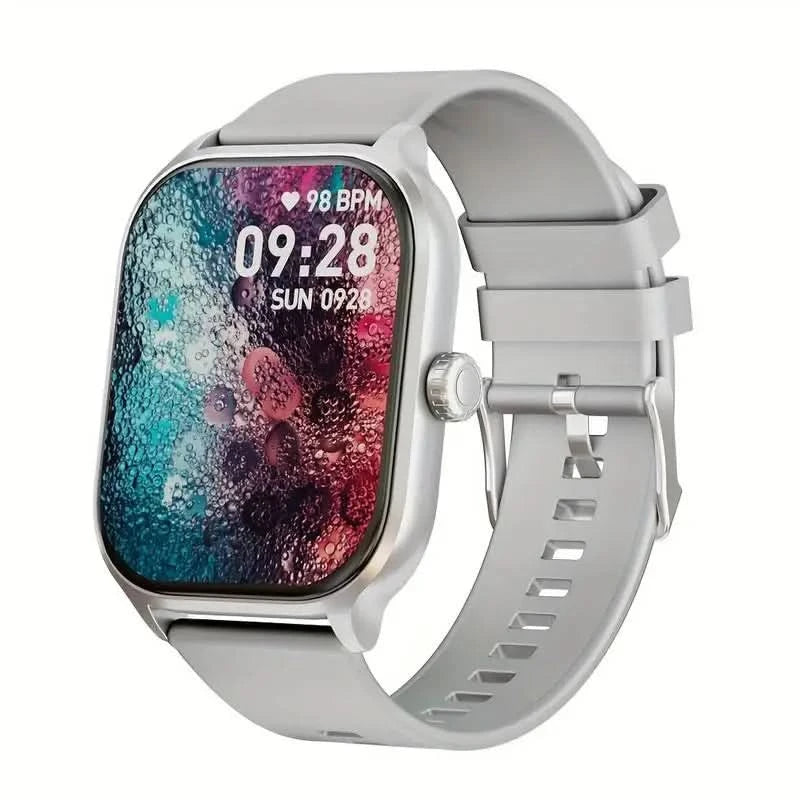 Smart watch with full touch screen, call, message reminder and other functions, suitable for men and women