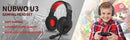 NUBWO U3 Xbox One PS4 Gaming Headset PC Mic Laptop Computer Stereo Headphones with Microphone for Playstation 4Xbox 1 Controller