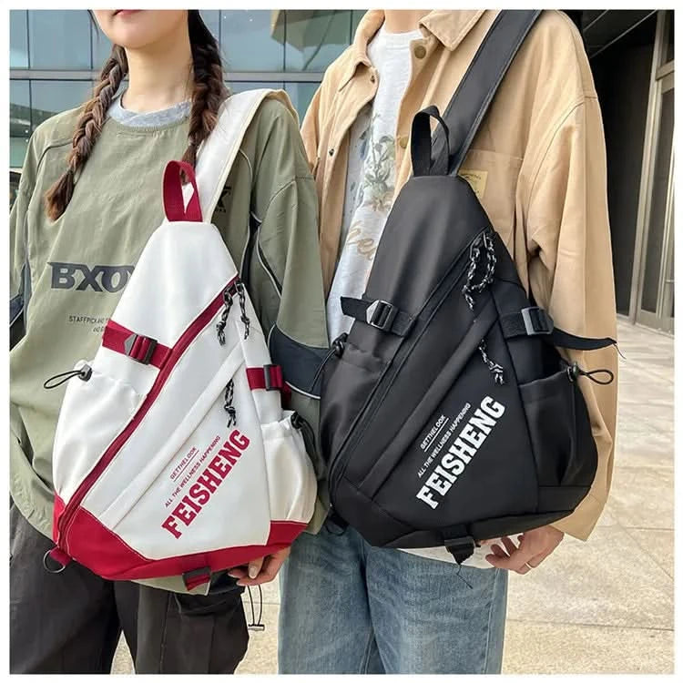 Techwear Style Outdoor Motorcycle Sport Single Shoulder Backpack Unisex Hip Hop Multifunction Chest Bag Tactical Crossbody Bag - M & M Global