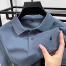 100% pure cotton high-end men's short sleeve summer new comfortable and breathable polo shirt designer brand embroidered T-shirt