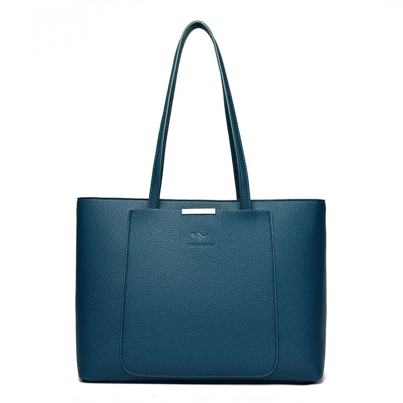 Solid Color Luxury Handbag Women Bags Designer HIgh Quality Leather Shoulder Bags for Women 2024 High Capacity Shopping Tote Bag - M & M Global