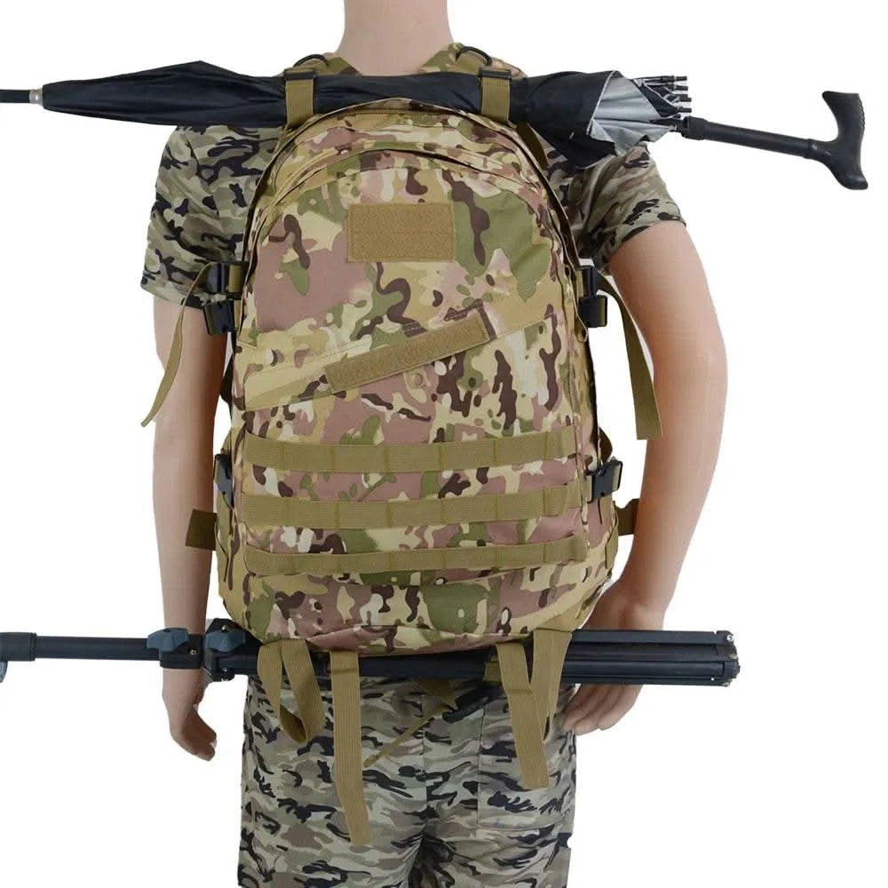 45L 3D Tactical Outdoor Camo bag Shoulder Attack Mountain riding charge bag Python Print PUBG Eating Chicken backpack - M & M Global