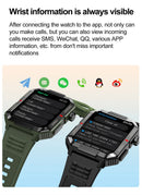 Rugged Military Smart Watch Men For Android Ios IP67 Waterproof Sport Fitness Ai Voice Bluetooth Call Smartwatch 2024 New
