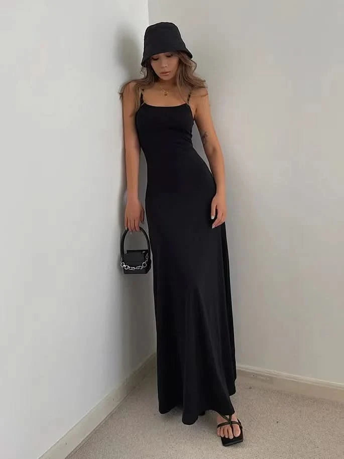Summer Sexy Bodycon Long Dress Womens Y2k Clothes Sleeveless Sundress Evening Backless Dresses for Women Aesthetic 2024 - M & M Global