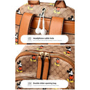 Disney Ladies Backpack Trendy Women's Tote 2025 Mickey Multifunctional Fashion Knapsack Joker Large Capacity Travel Backpack New - M & M Global