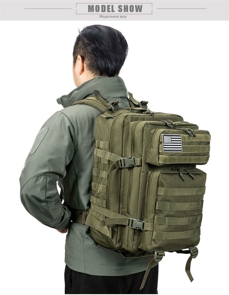 45L Tactical Backpack For Men Molle 3 day survival Backpack Hunting Camping Hiking GYM Rucksack Survival Bug Out Bag - M & M Global