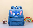 New Disney Plush Backpack Ins Japanese Blue Stitch Funny Cartoon Large-Capacity Student Backpack Kindergarten Bag Child Gift - M & M Global