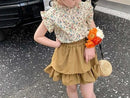 2024 New Girls' Suit Summer Children's Dress Baby Girl Fashionable Children's Top+Skirt Two-Piece Set - M & M Global
