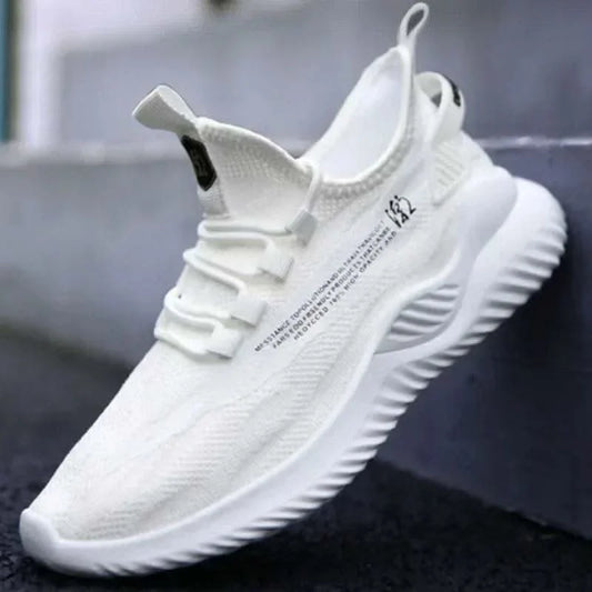 2024 Men Tennis Shoes New Fashion Spring and Autumn Leisure Walking and Running Breathable Flat Bottom Gym Sports Men Sneakers - M & M Global